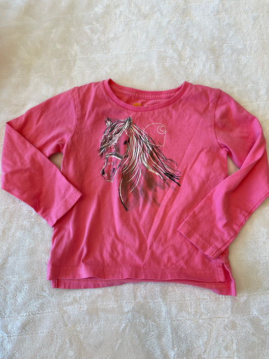 #212 carhartt horse shirt EUC 2t