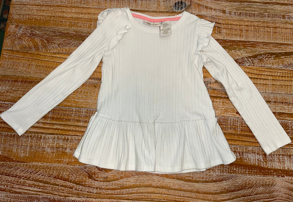 #4 Cynthia Rowley Long Sleeve Peplum Girls 4T