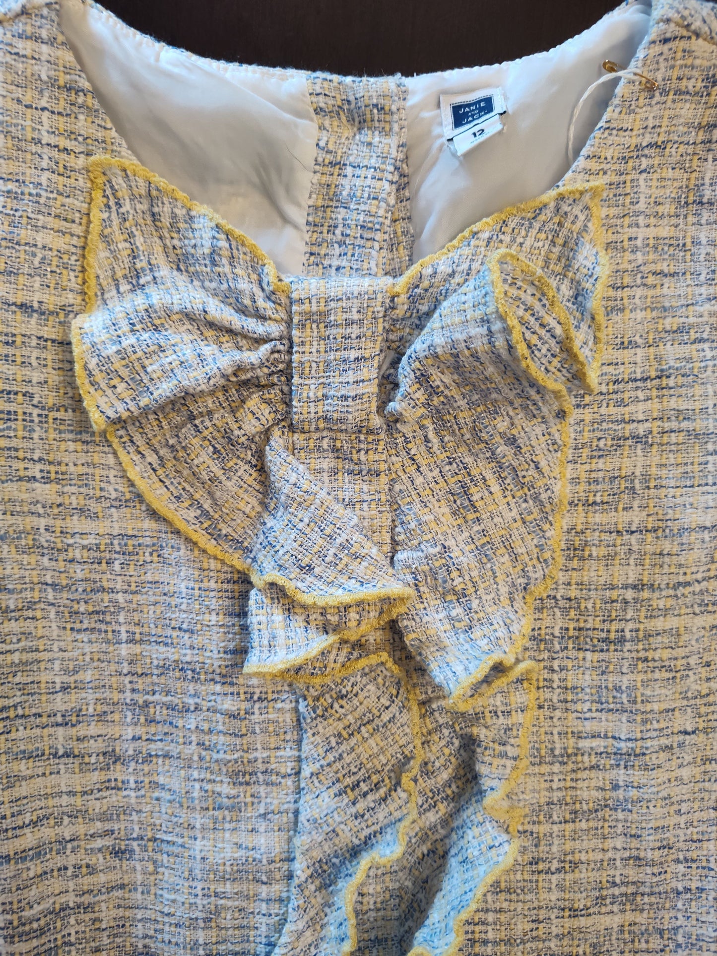 Seller 185:  Janie and Jack Girls Boucle Romper Size 12