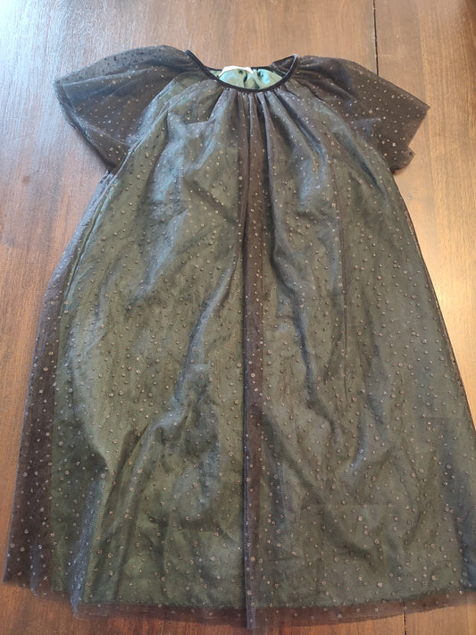 Seller 185:  Zara Girls size 13/14 Green Dress Tulle overlay (ran like a 12)