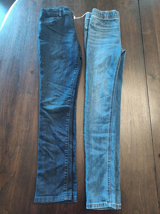 Seller 185:  2 pair of jeans:  TCP skinny jeans and Cherokee jeggings size 12