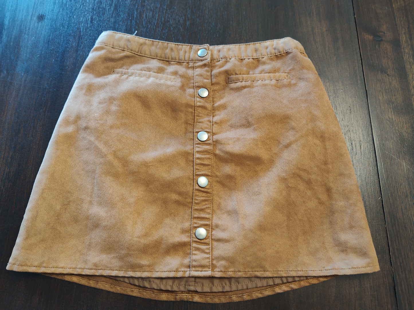 Seller 185:  Children's Place Girls Size 12 tan skirt