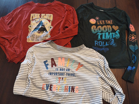 Seller 185:  Girl's various brand shirts size 14 x 3