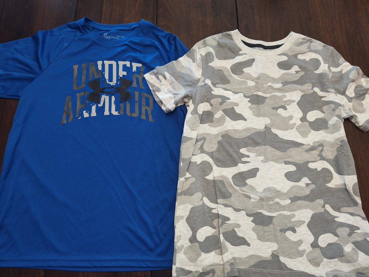 Seller 185:  Athletic Shirts x2 (1 UA) Boys YL (14)