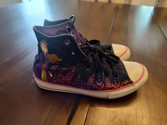 Seller 185:  Converse Frozen Themed Girls size 3 youth