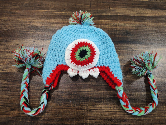 Seller 185:  Owl Crochet Hat Size fits 3-12 months best