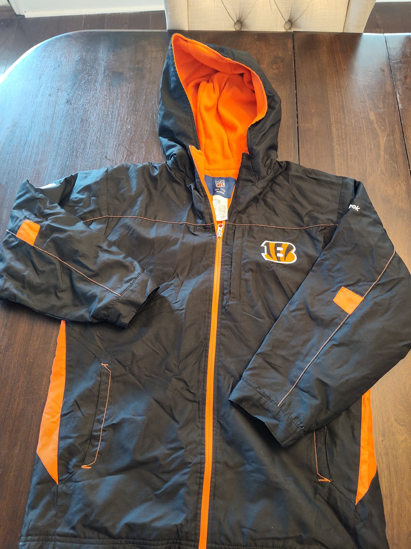 Seller 185:  Cincinnati Bengal's boys Coat XL size 14/16