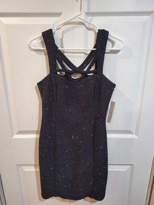 Seller 185:  Eliza J Women's Dress Size 8 Black Glittery