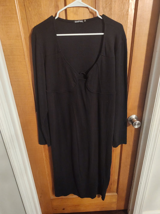 Seller 185:  Boohoo Size 22 Women's Black Dress