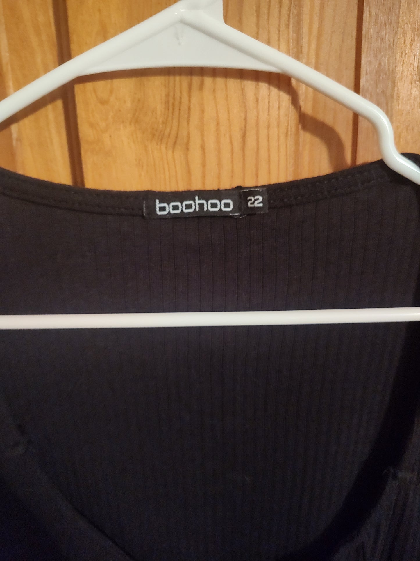 Seller 185:  Boohoo Size 22 Women's Black Dress