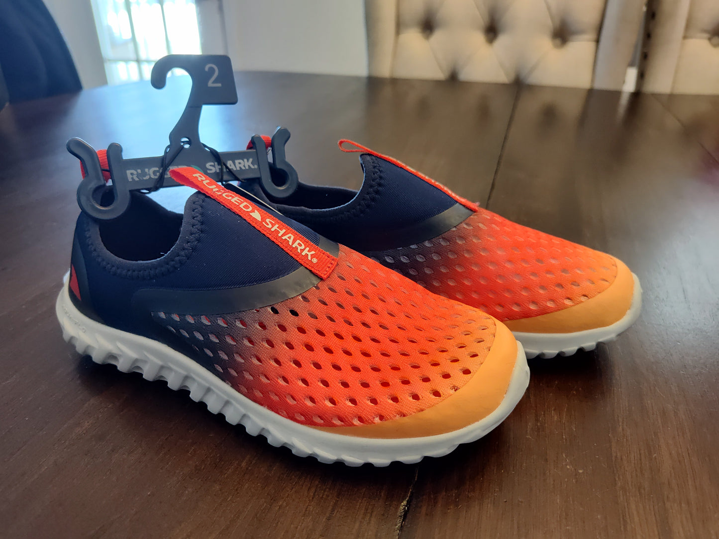 Seller 185:  Rugged Shark Boys Water Shoes 2 youth