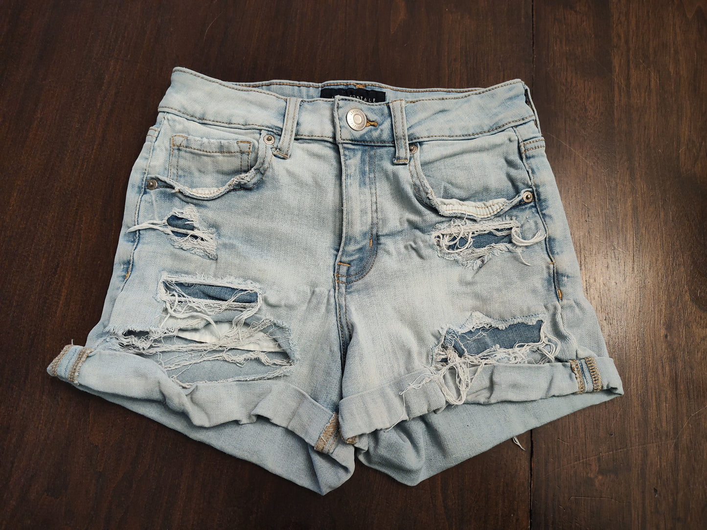 Seller 185:  Aeropostale Jean Shorts High Rise Midi Women's Size 0