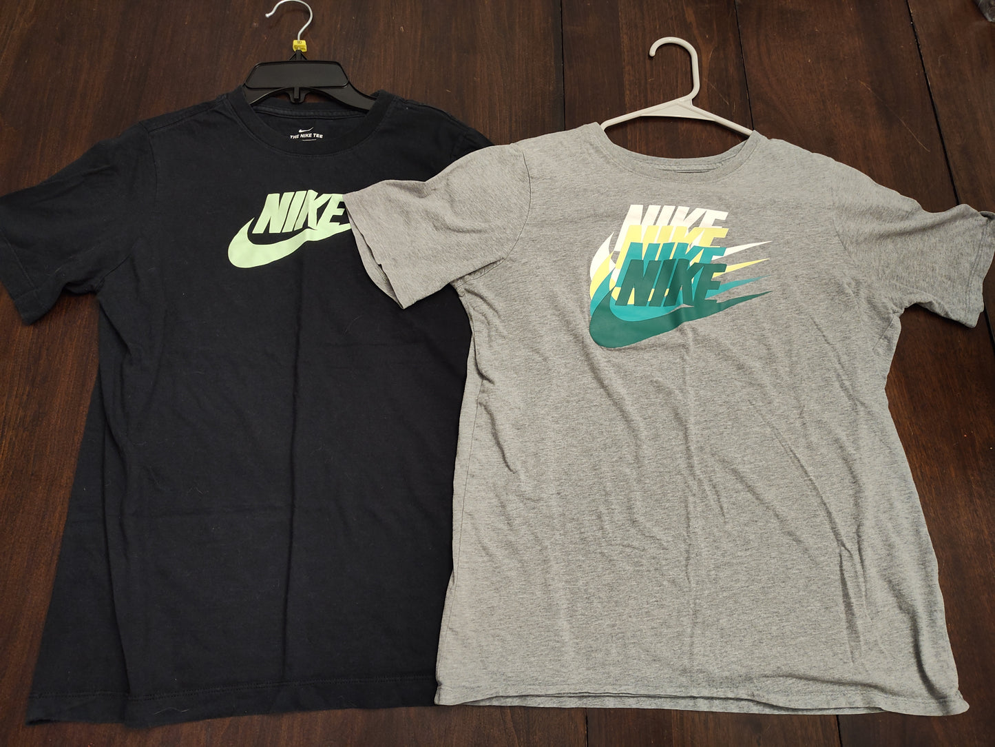 Seller 185:  Nike Boys YXL tops x 4 black grey blue