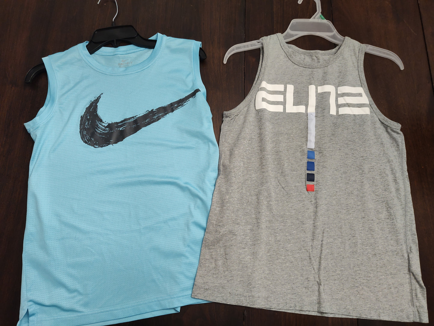 Seller 185:  Nike Boys YXL tops x 4 black grey blue