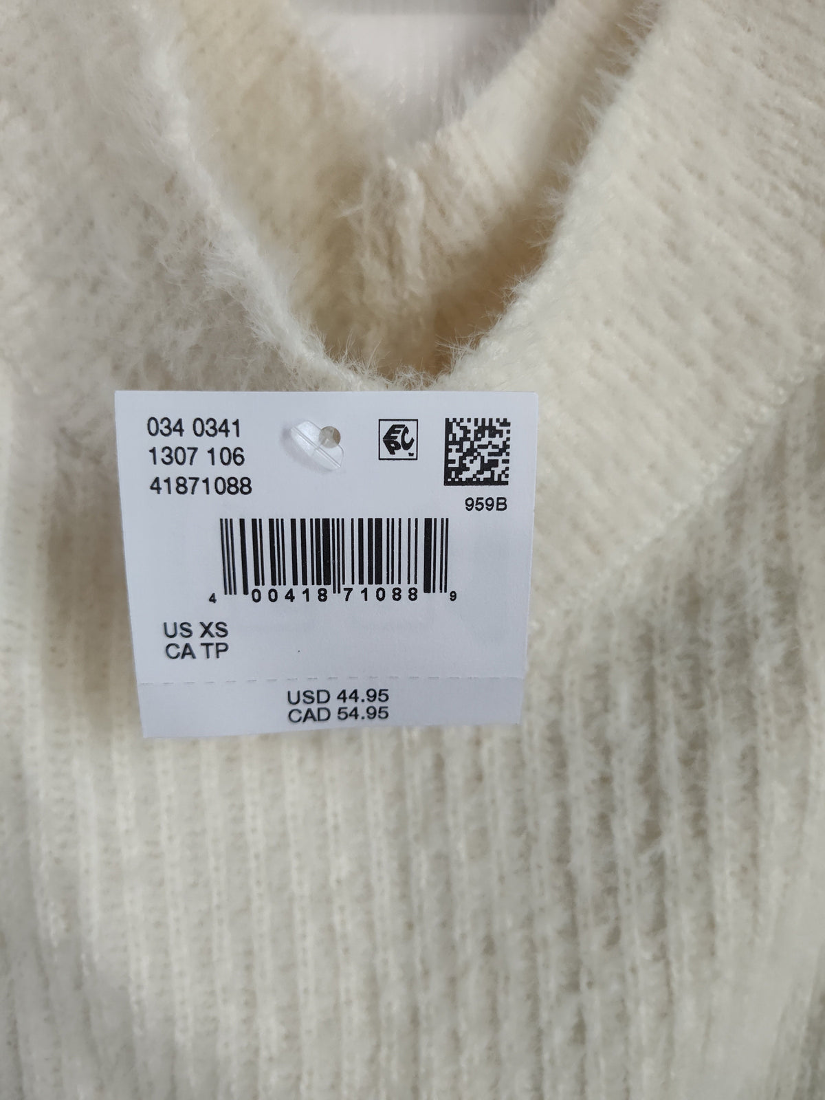Seller 189:  New American Eagle Cream Sweater Size XS