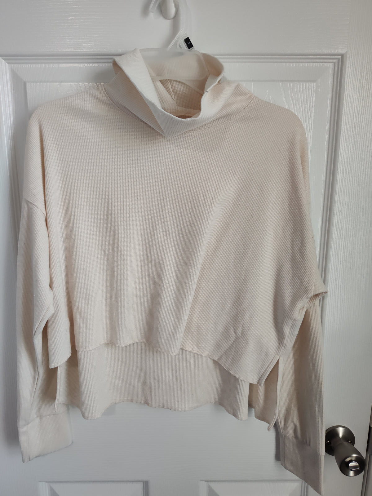 Seller 189:  American Eagle Women's XS Oversized crop Waffle Knit top