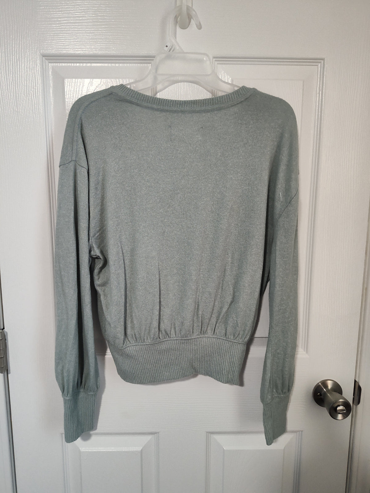 Seller 189:  Anthropologie Women's Sz Small Green Wrap Sweater