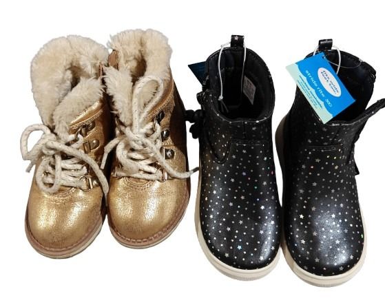 #7 Size 7 Toddler Winter Boots, NWT Stride Rite and Cat & Jack Great Condition