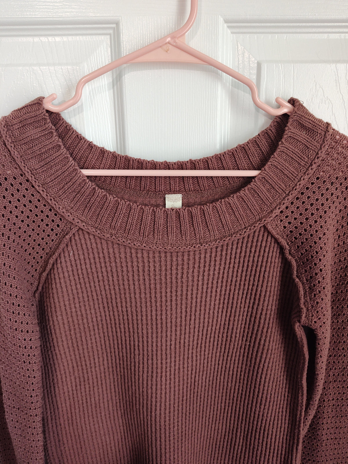 Seller 189:  Altar'd State Women's Small Open Knit Fringed sweater