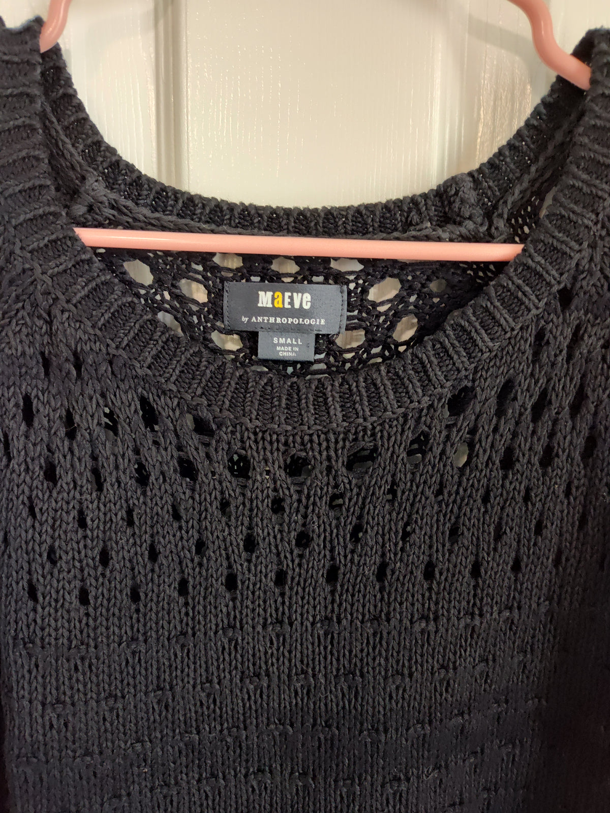 Seller 189:  Maeve (Anthropologie) Women's Small Pleated Trim Crochet Long Sleve