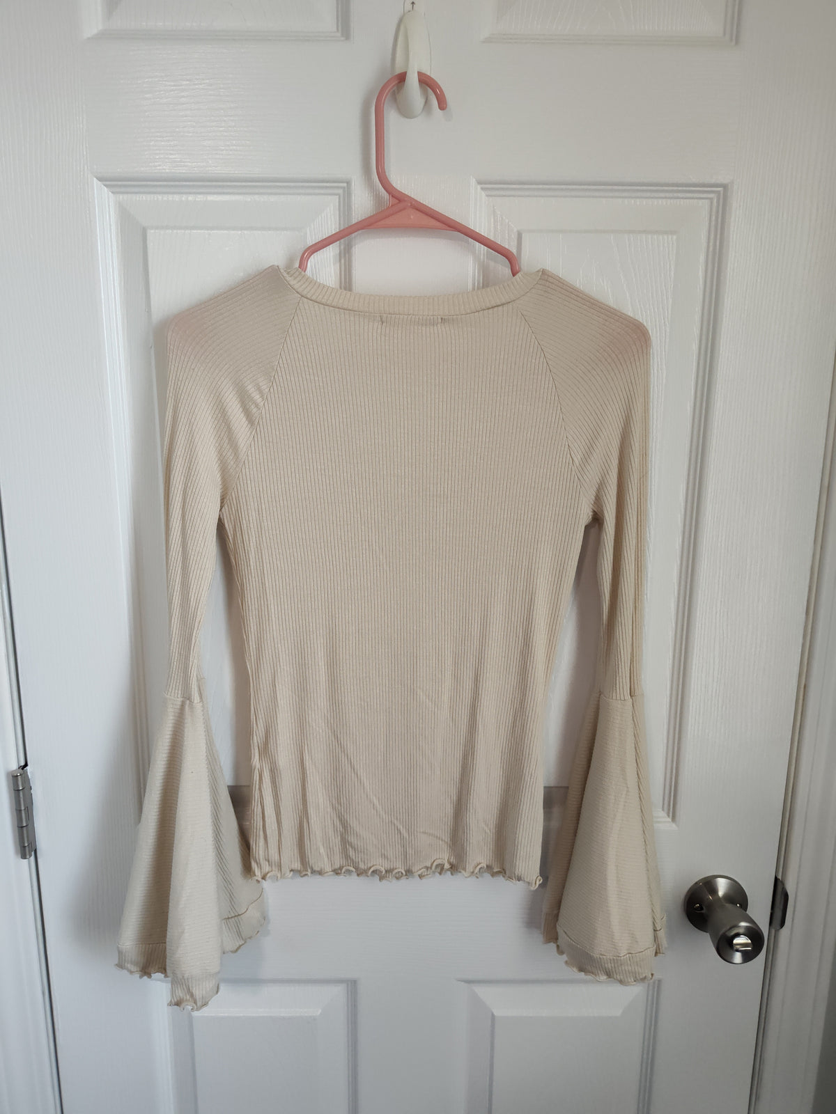 Seller 189:  Altar'd State Women's Sz Small Bell Sleeve Top