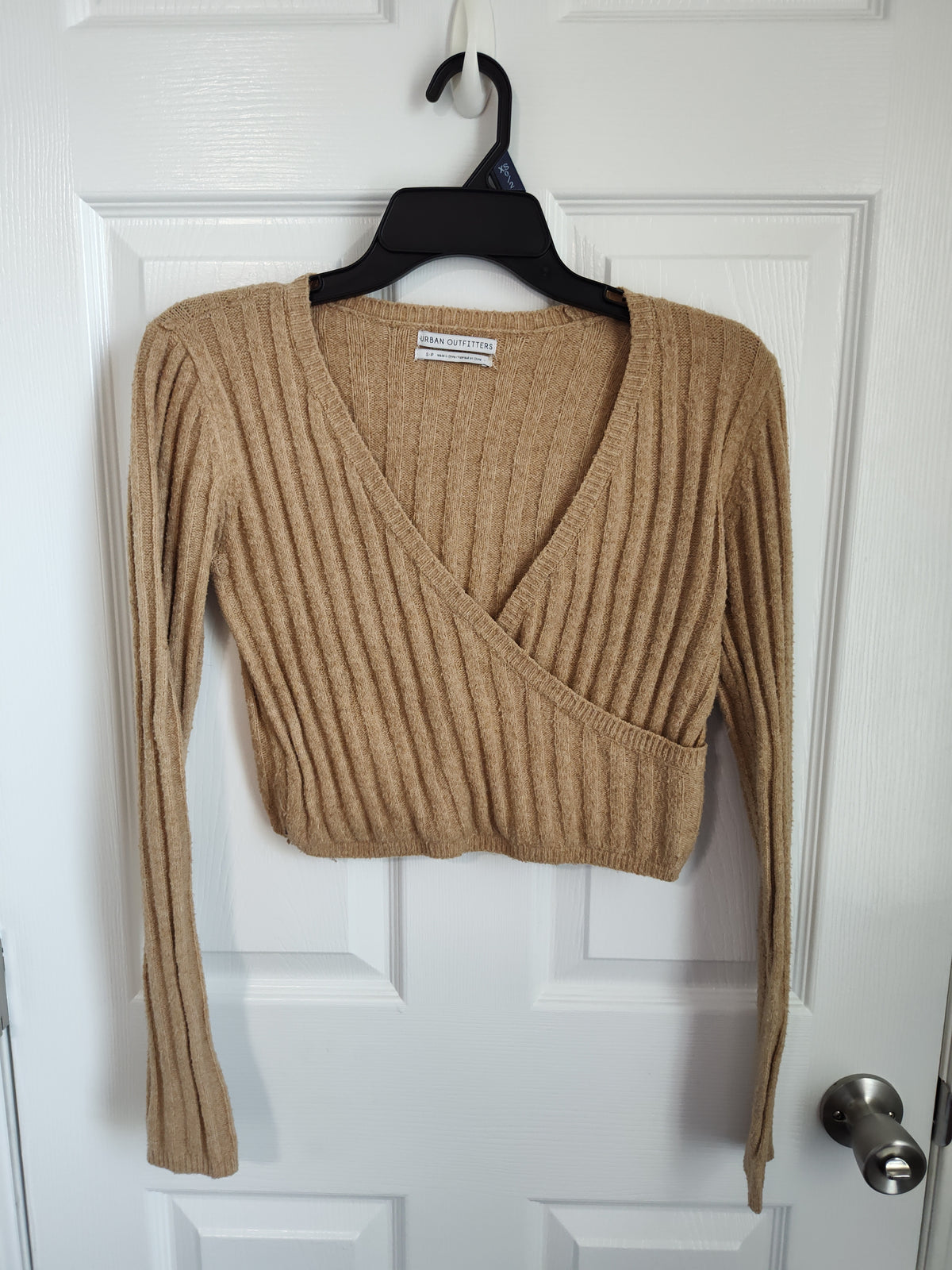 Seller 189:  Urban Outfitters women's Small Crop Wrap Sweater