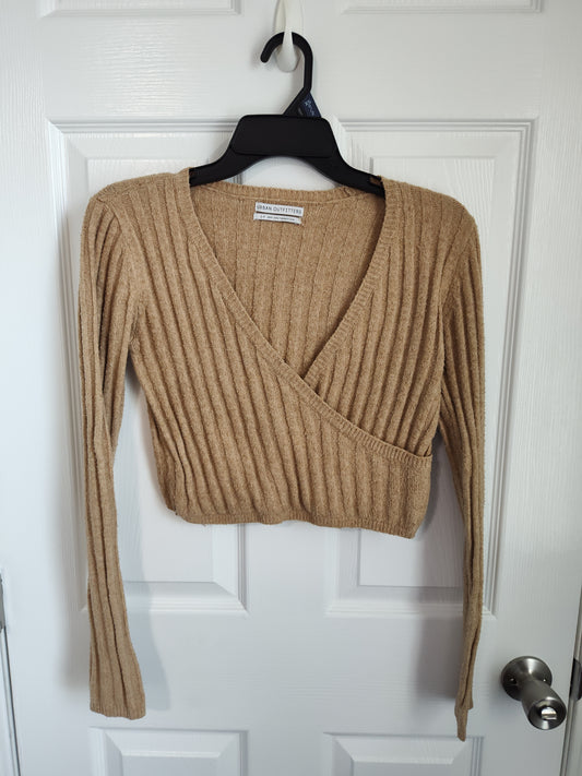 Seller 189:  Urban Outfitters women's Small Crop Wrap Sweater