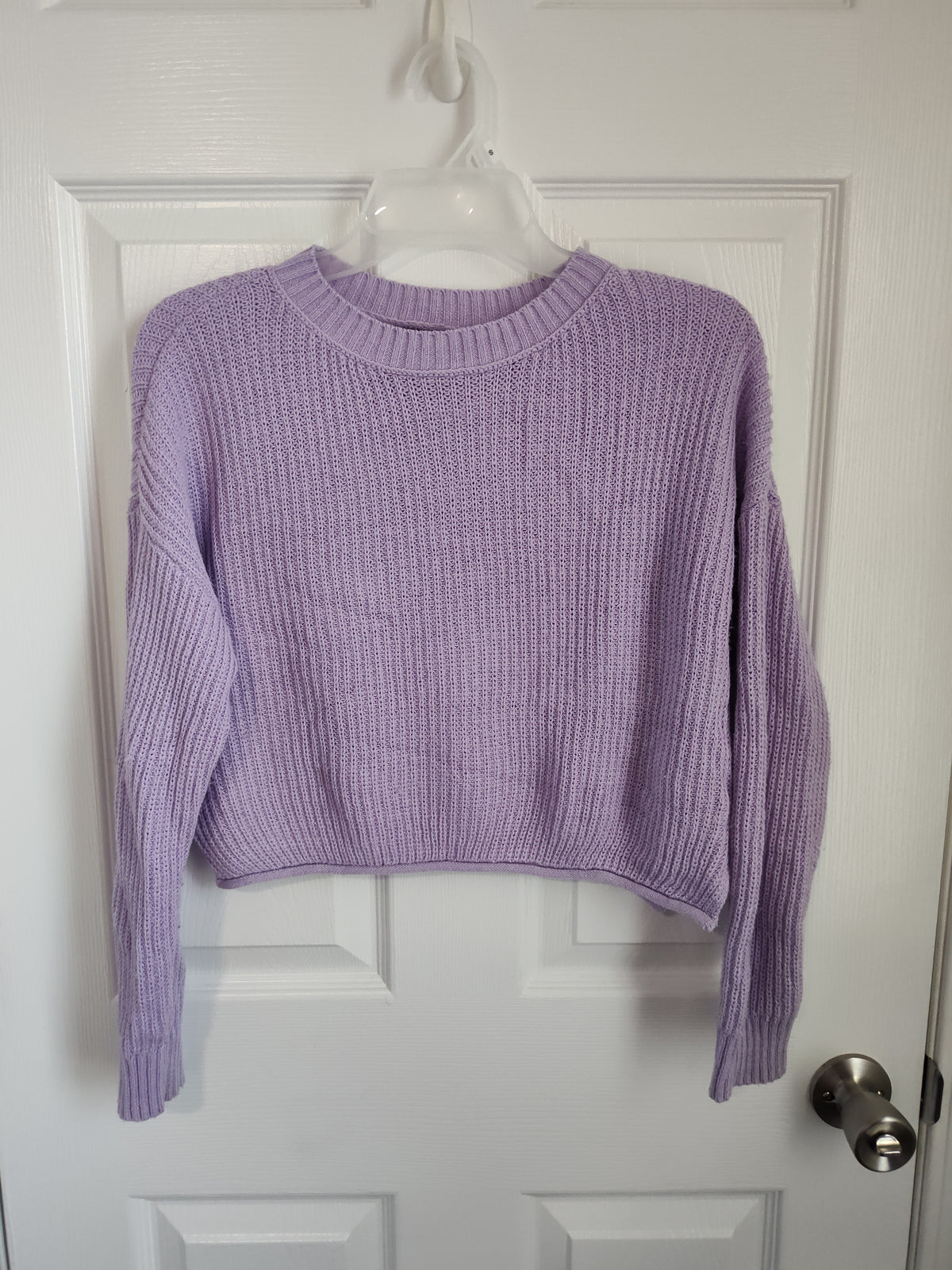 Seller 189:  Wild Fable Purple Cropped Sweater women's size small
