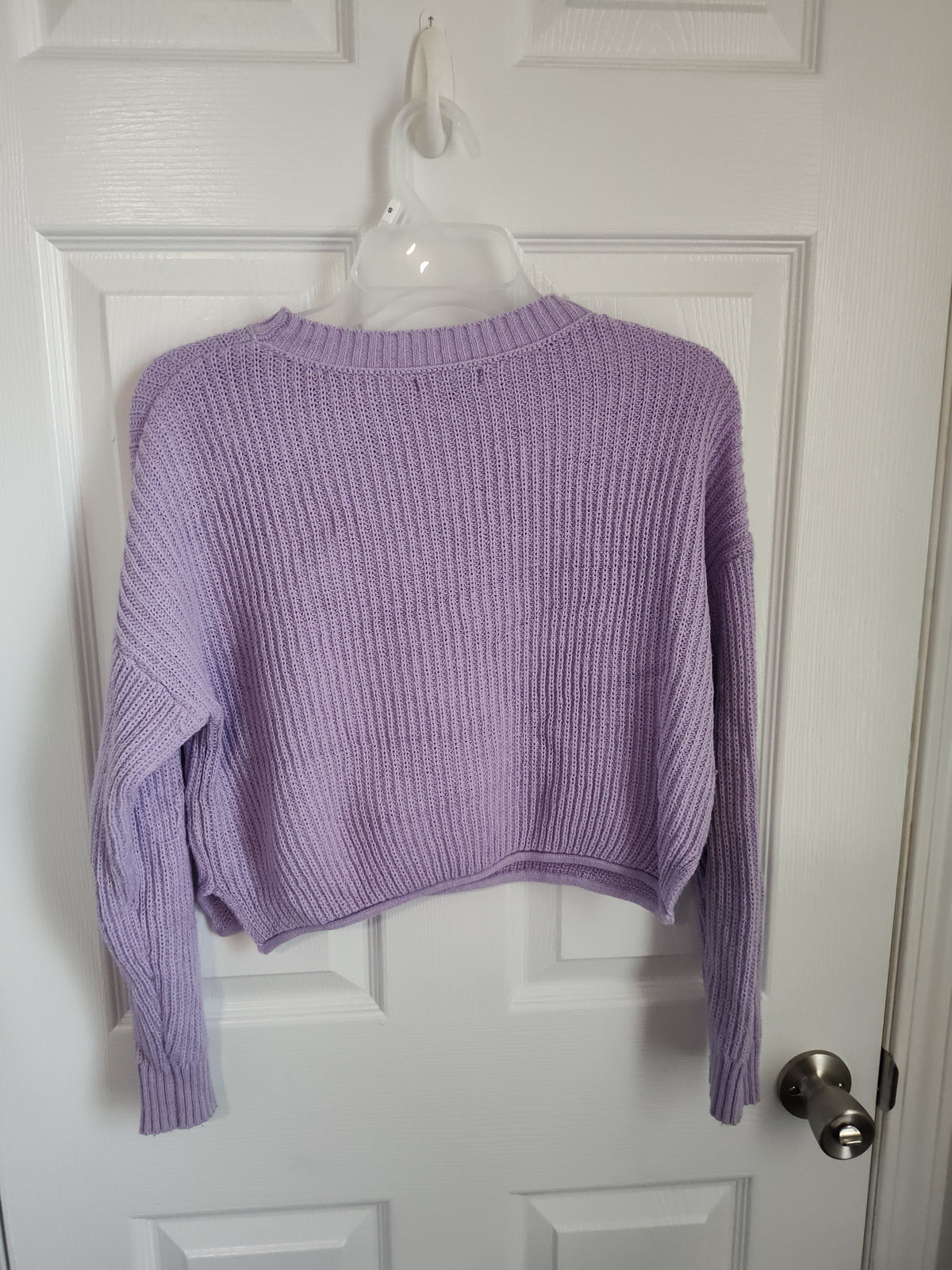 Seller 189:  Wild Fable Purple Cropped Sweater women's size small
