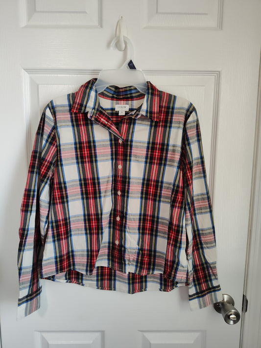Seller 189:  J. Crew button up plaid style women's size small
