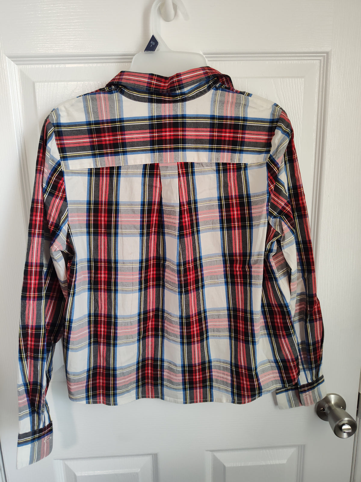 Seller 189:  J. Crew button up plaid style women's size small
