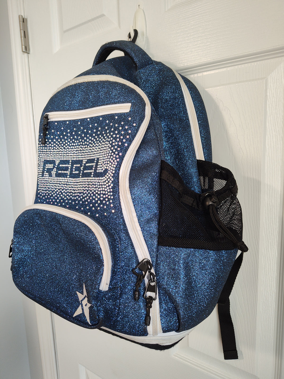 Seller 189:  Rebel Dream Plus Cheer Backpack with luggage hanger