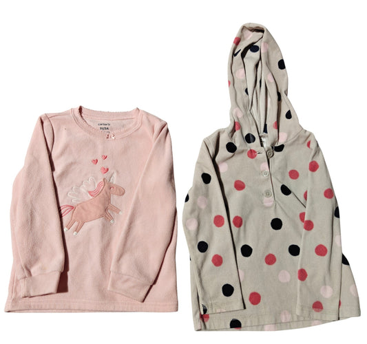 #7 Carters Fleece Long-Sleeve and Hooded Fleece, 3T girls