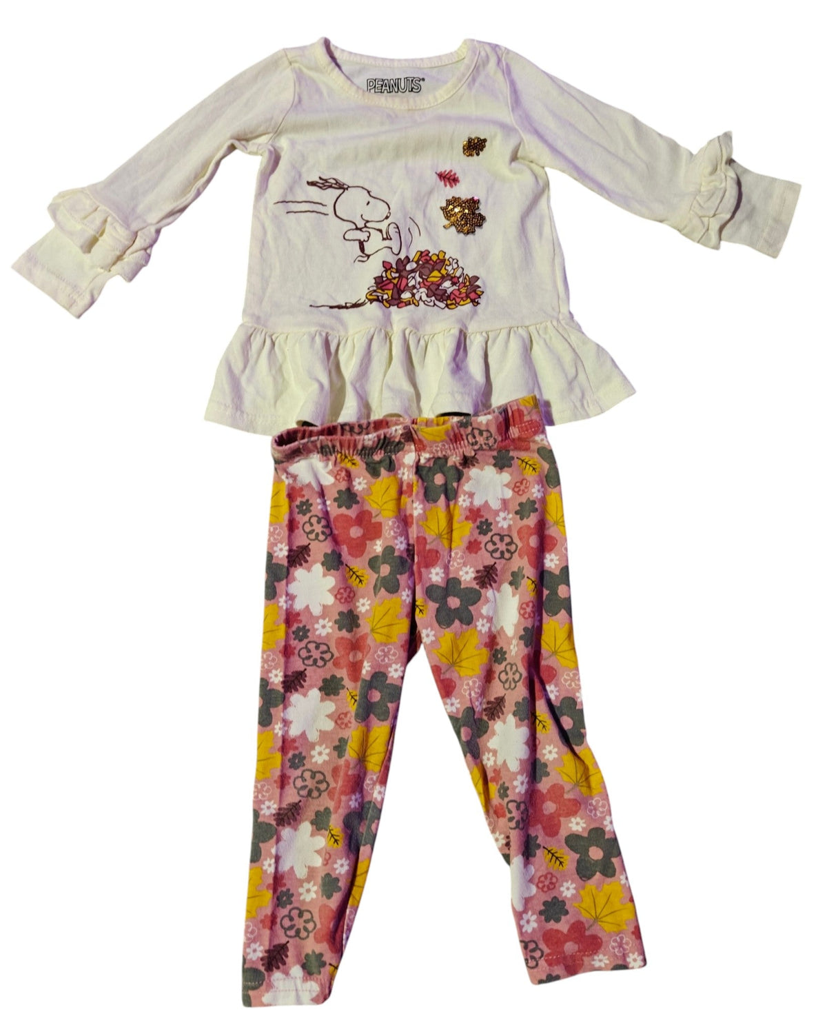 #7 Peanuts Fall Long Sleeve W/ Matching Pants, 18 mo