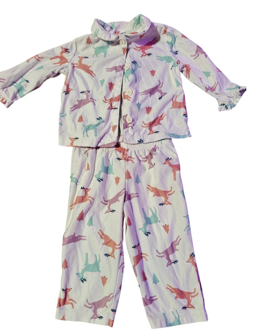 #7 Cat & Jack Reindeer PJ set, Girls 12mo