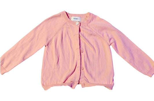 #7 Old Navy Light Pink Button-up Cardigan, 18-24 mo