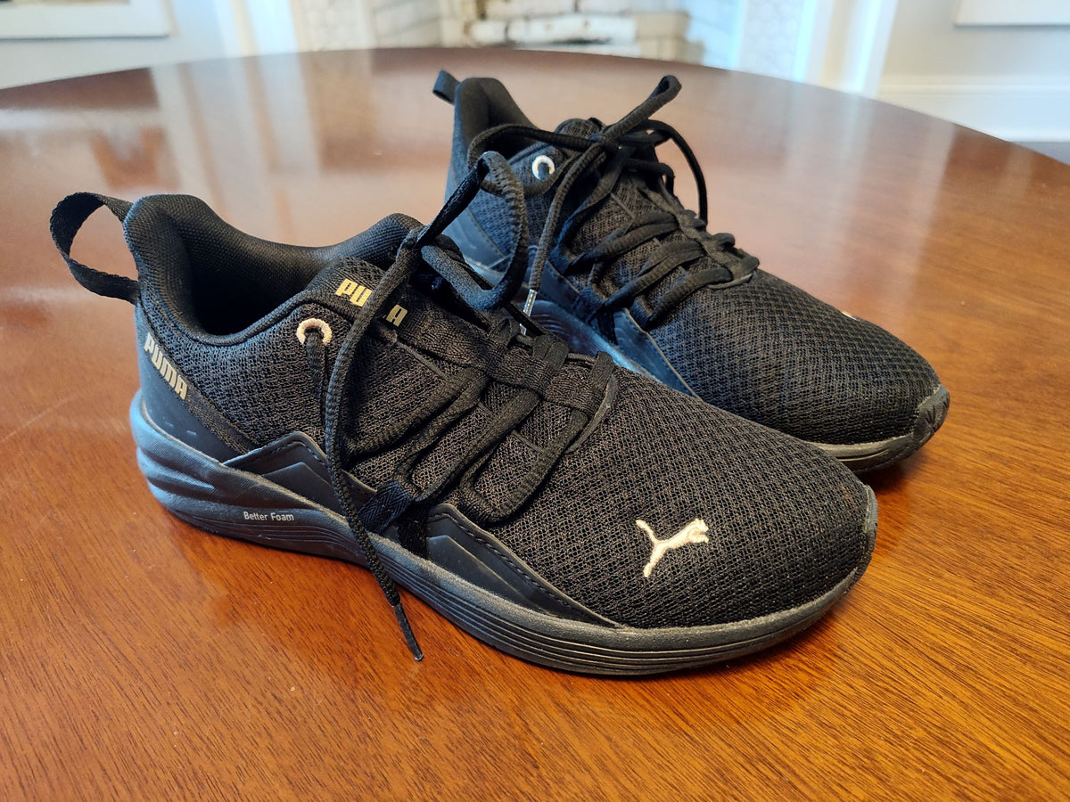 Seller 189:  Puma Black Shoes Women's size 7.5