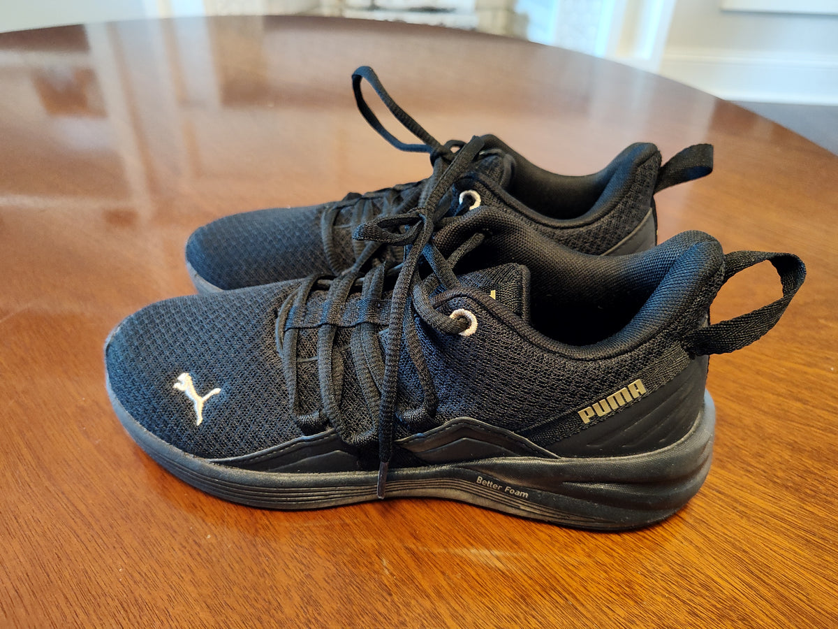 Seller 189:  Puma Black Shoes Women's size 7.5