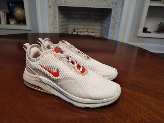 Seller 189:  Nike White with Red Accents Women's size 8