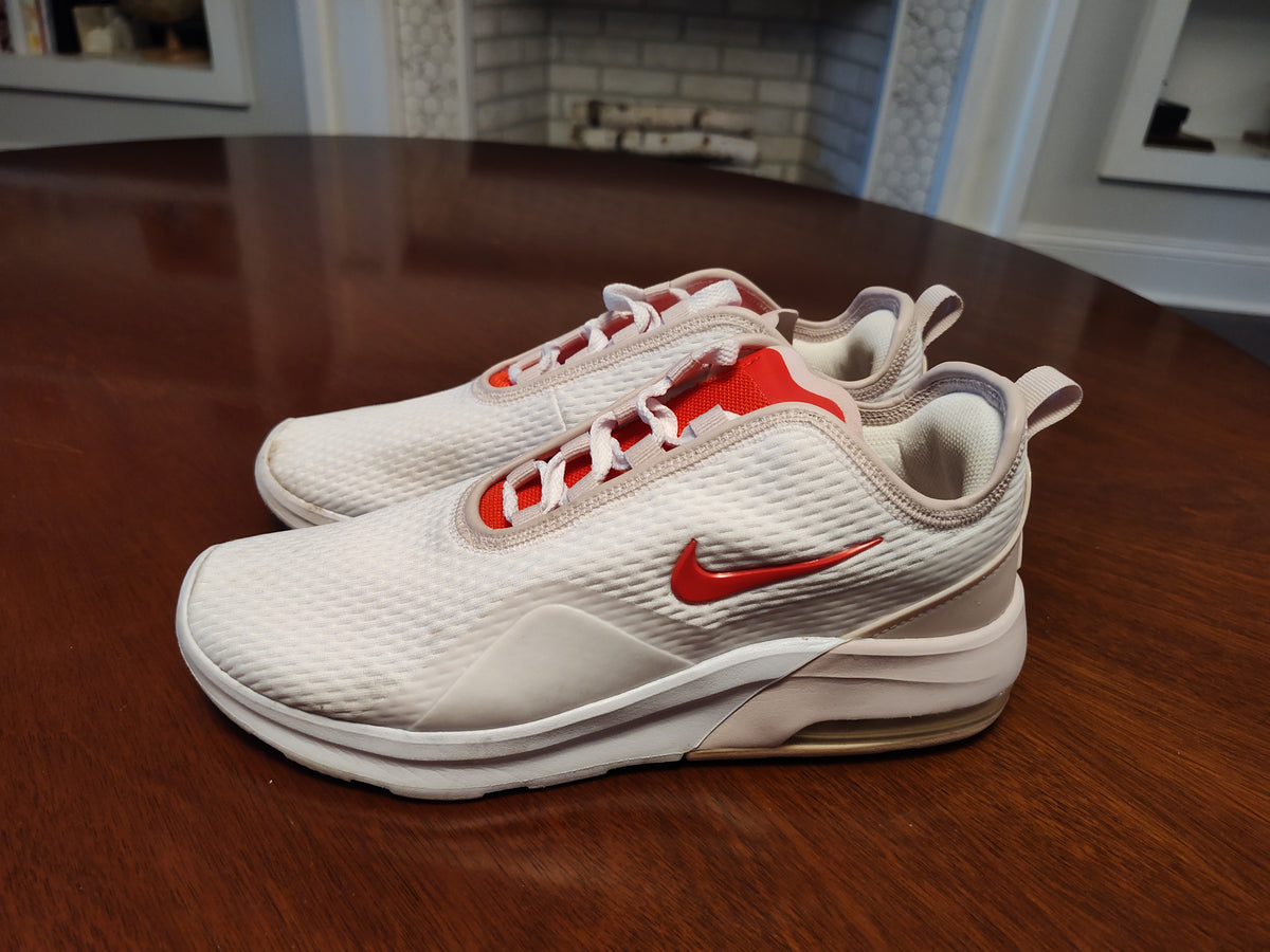 Seller 189:  Nike White with Red Accents Women's size 8