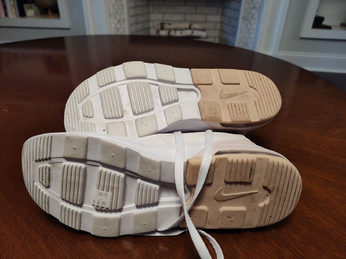 Seller 189:  Nike White with Red Accents Women's size 8