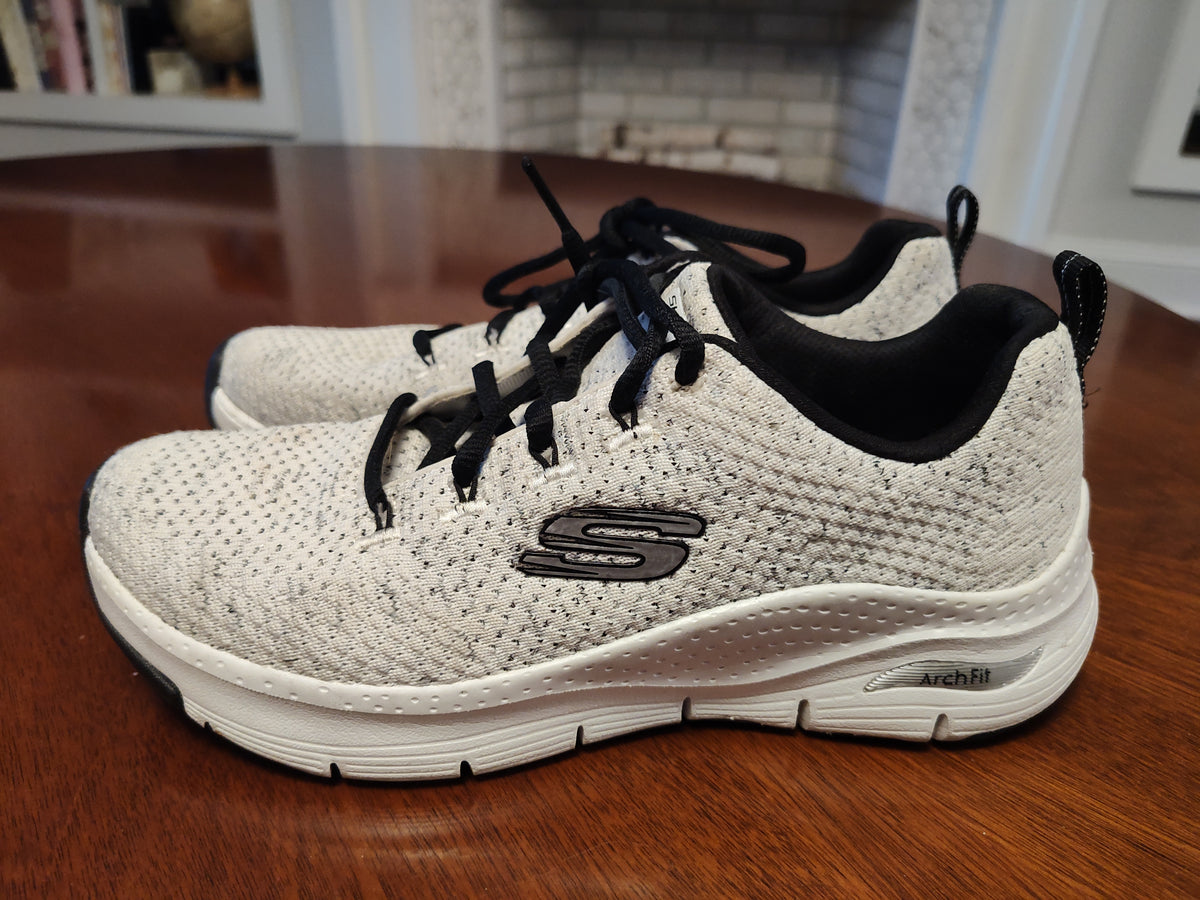 Seller 189:  Skechers ArchFit Gray/Black women's shoes size 8.5