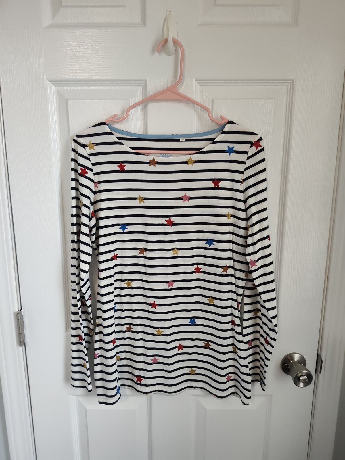 Seller 189:  Boden Striped Star Long Sleeve women's size 8 (uk12)