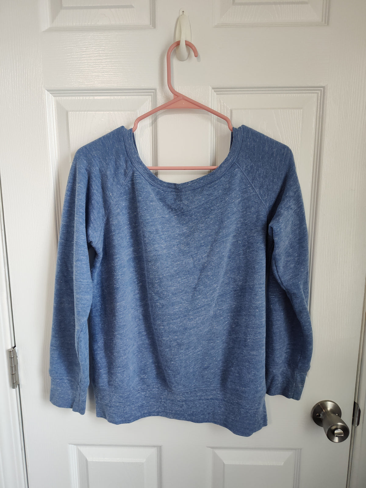 Seller 189:  Om & Ah London Kindness Blue Sweatshirt, women's size medium
