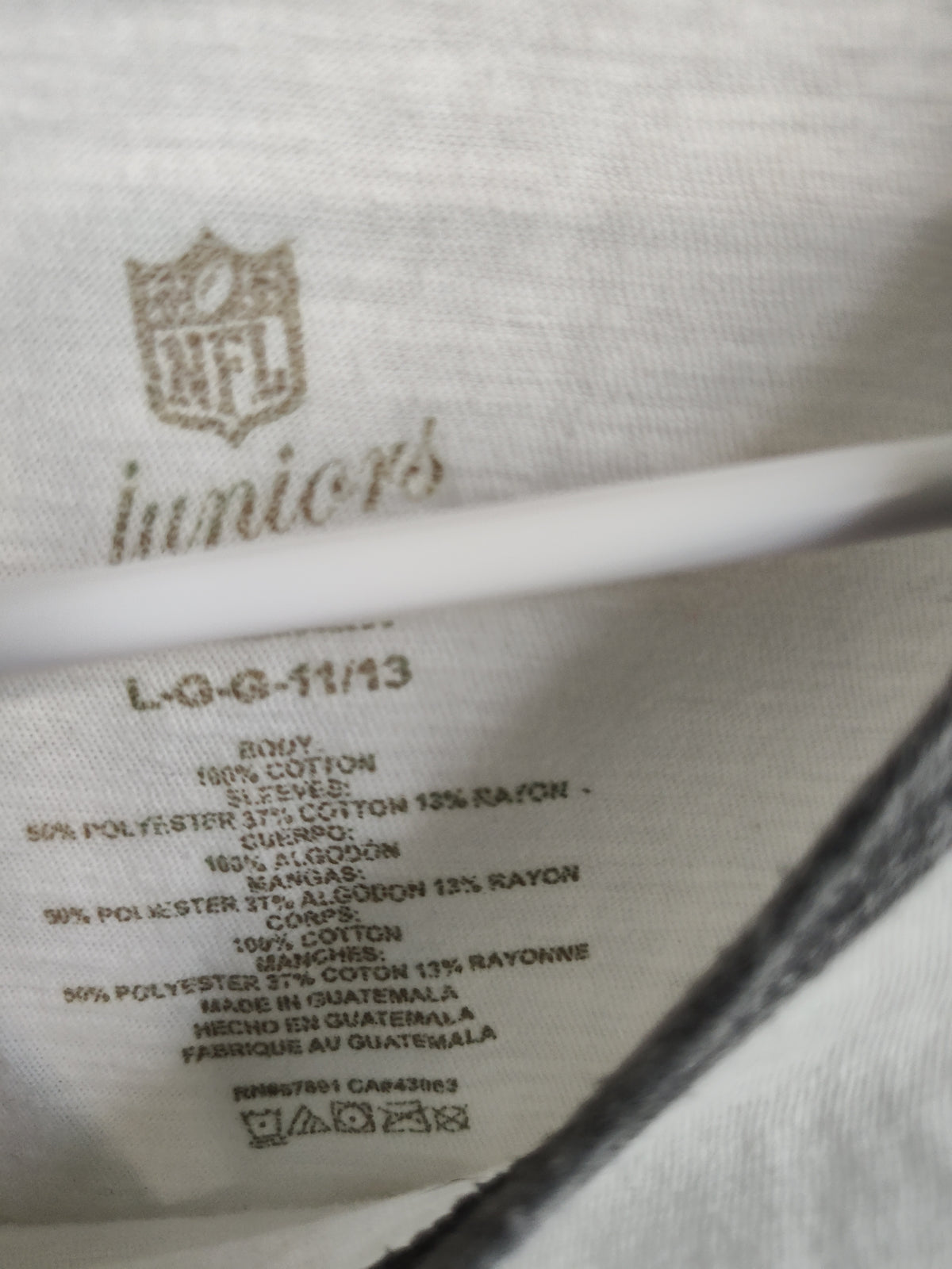 Seller 189:  Bengals 3/4 sleeve top juniors size 11/13 (women's medium)