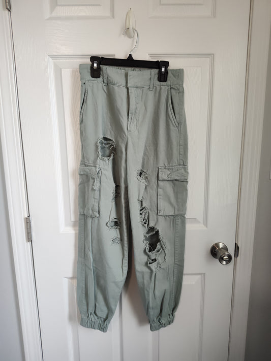 Seller 189:  Forever 21 women's XS distressed cargo joggers