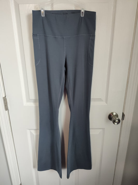 Seller 189:  UA grey-blue flare leggings Women's size Medium