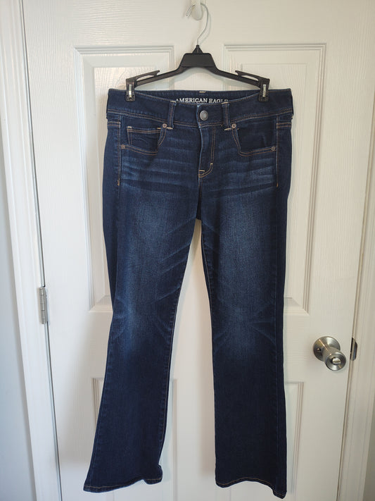 Seller 189:  American Eagle Women's Jeans size 8:  Kick Boot Stretch Style
