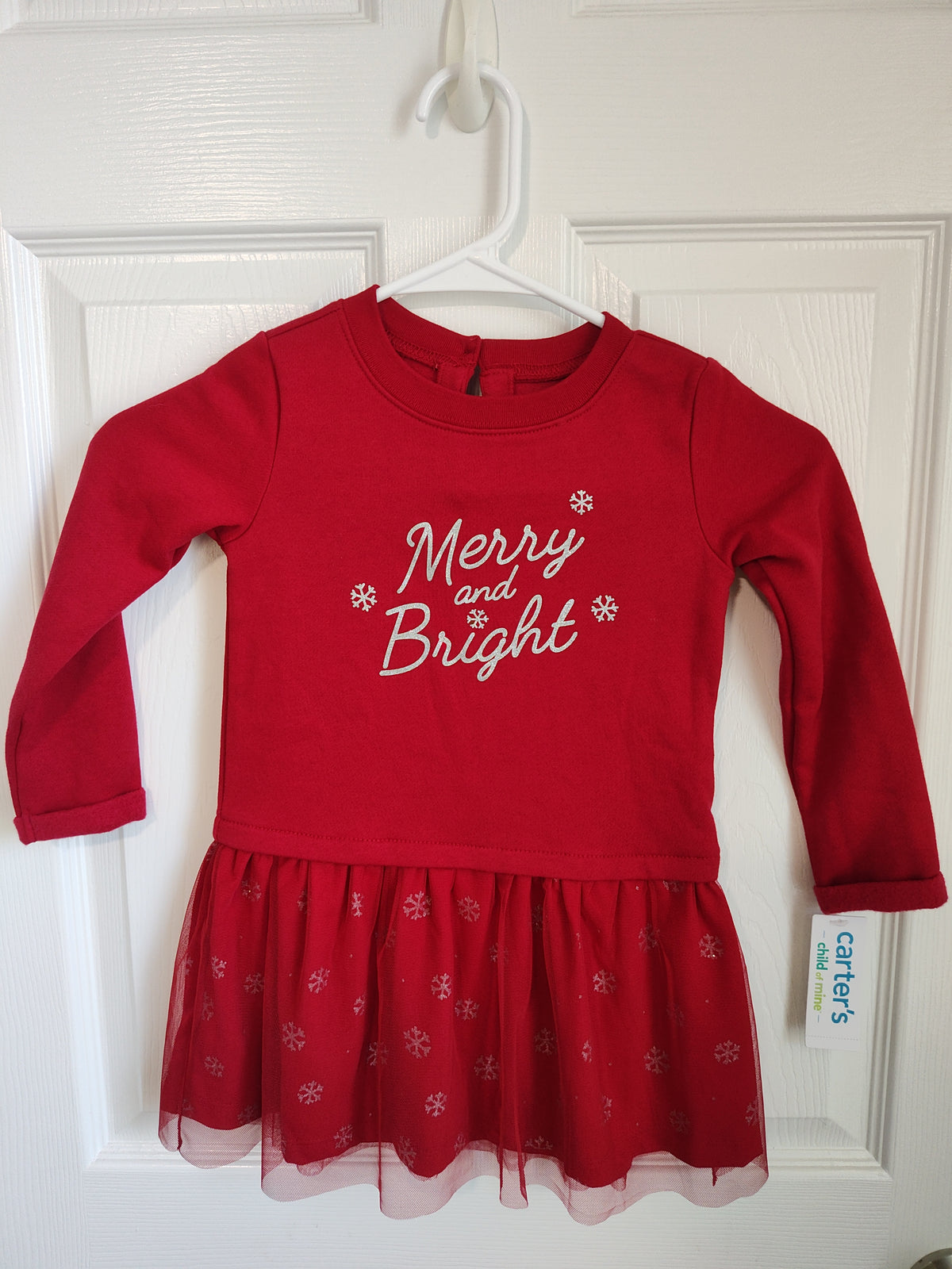Seller 189:  Carter's Child of Mine Merry and Bright tunic Girls size 3t