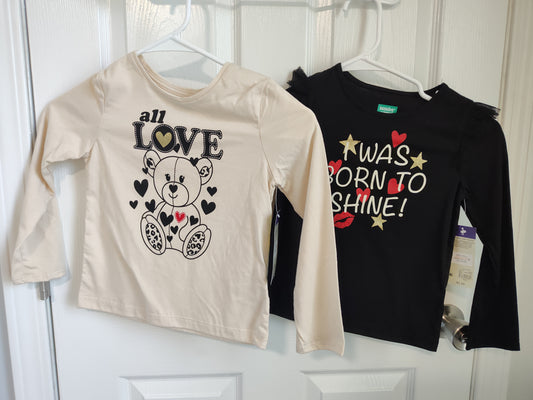Seller 189:  New with tags Garanamals size 5 long sleeves x 2
